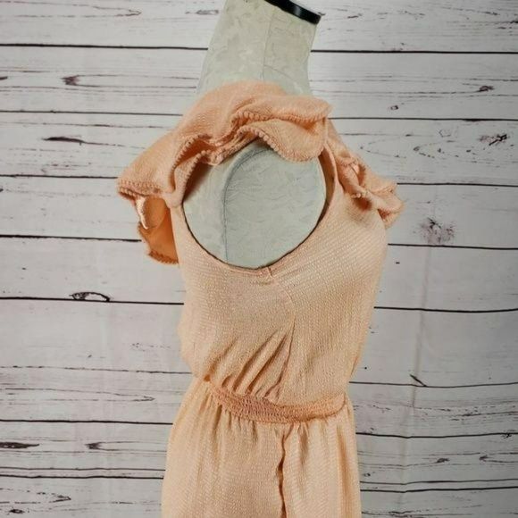 Chelsea +‎ Violet Dress Peach One Shoulder Fitted Flare XS - Picture 4 of 8